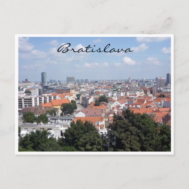 Bratislava City gräns Vykort (Framsida)