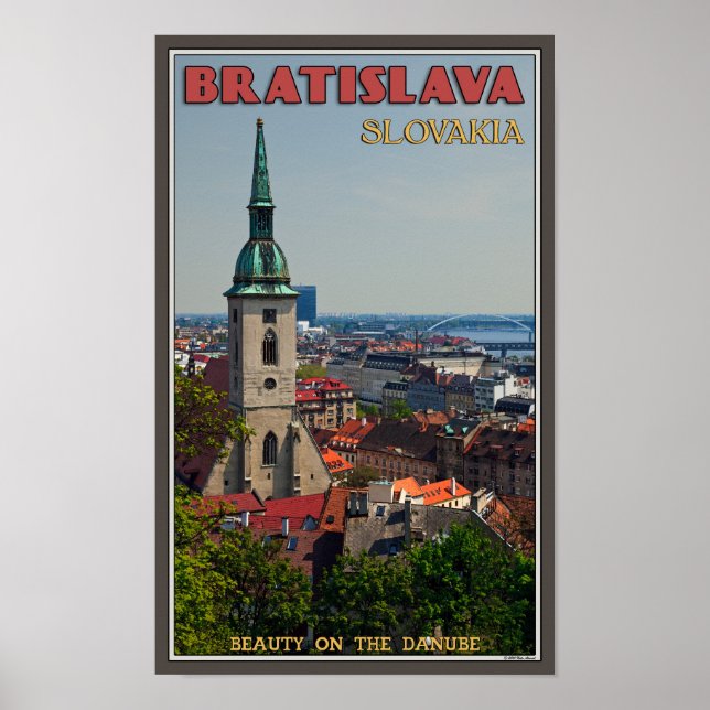 Bratislava Cityscape Poster (Framsidan)