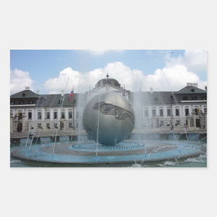 Bratislava grassalkovich rektangulärt klistermärke