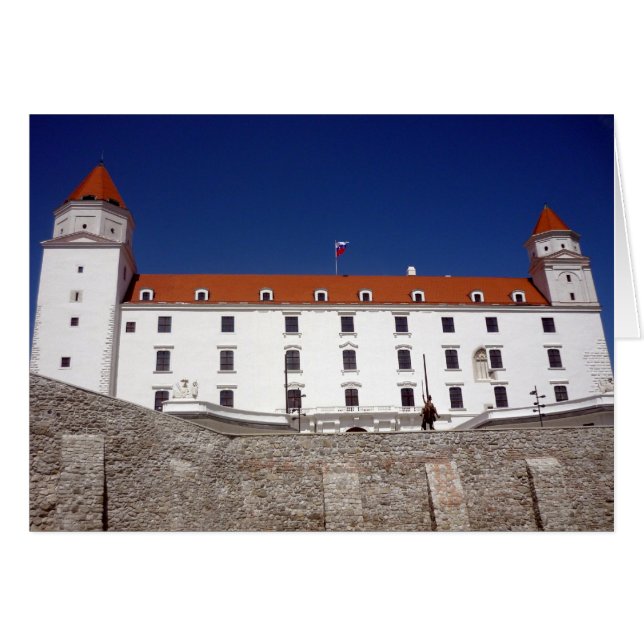 bratislava-hörnslott hälsningskort (Framsidan Horizontal)