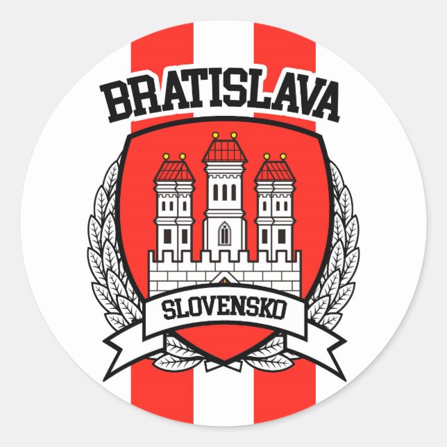 Bratislava Runt Klistermärke (Framsida)
