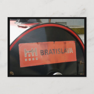 Bratislava skyltning vykort