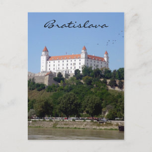 Bratislava-slott högt vykort