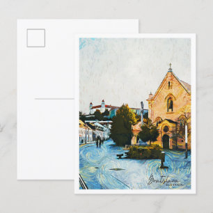 Bratislava Slovakia Bevackra Oil Paint liggande Vykort