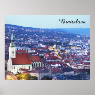 Bratislava Slovakia City Travel Foto Poster