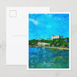 Bratislava Slovakia Oil Paint City Ligge Vykort
