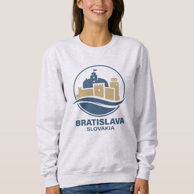 Bratislava Slovakien Europa T Shirt (Framsida)