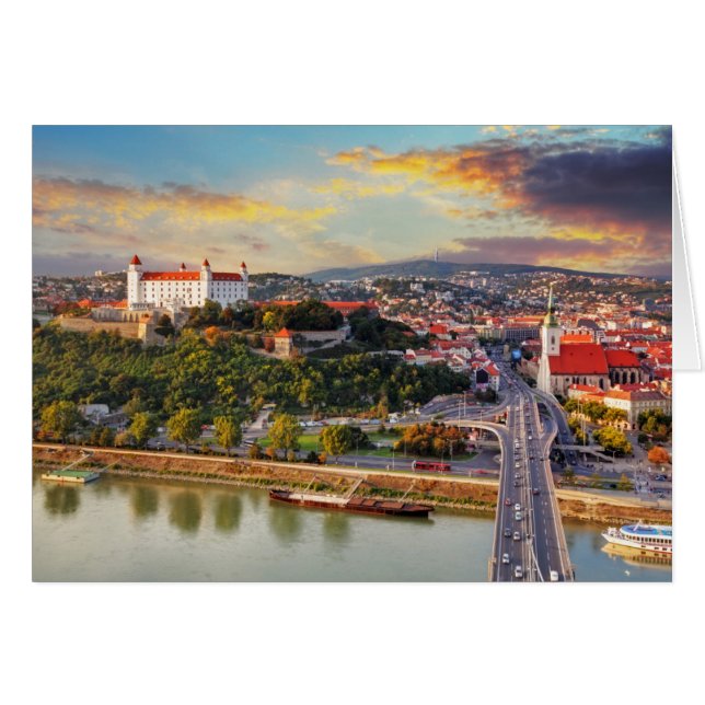 Bratislava, Slovakien Hälsningskort (Framsidan Horizontal)