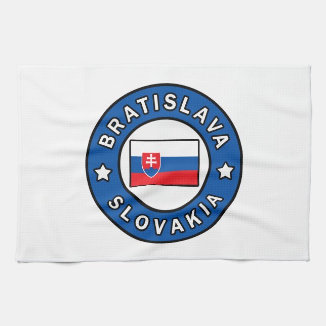 Bratislava Slovakien Kökshandduk (Horisontell)