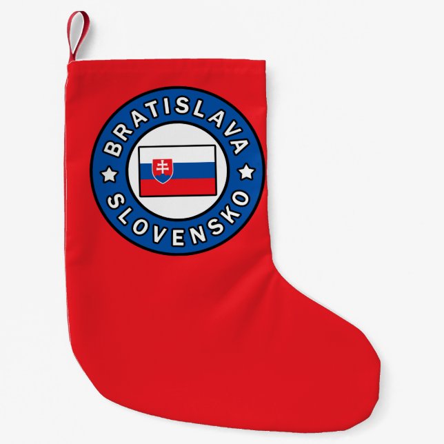 Bratislava Slovakien Liten Julstrumpa (Framsidan)