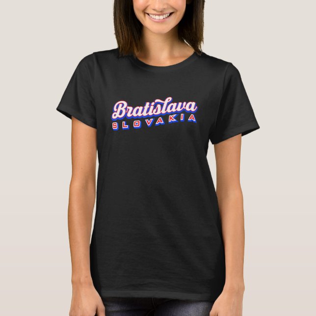 Bratislava Slovakien T Shirt (Framsida)