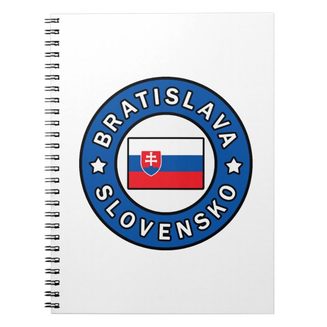 Bratislava Slovensko Anteckningsbok (Framsidan)