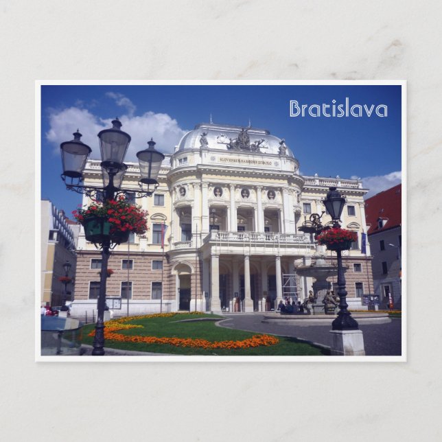 Bratislava teater Slovakien Vykort (Framsida)