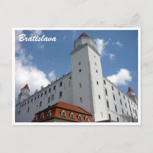 Bratislavs slott Slovakien gräns Vykort