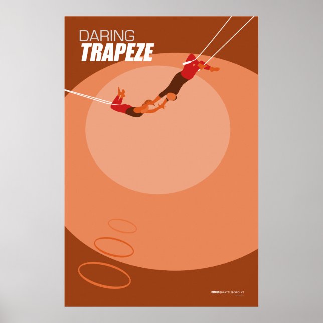 Brattleboro Circus Poster Series - Trapeze (Framsidan)