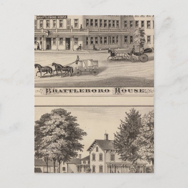 Brattleboro House Vykort (Framsida)