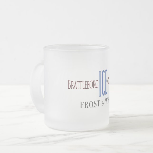 Brattleboro Ice Company Frosted Mugg (Framsida vänster)