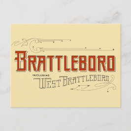 Brattleboro inklusive västra Brattleboro vykort