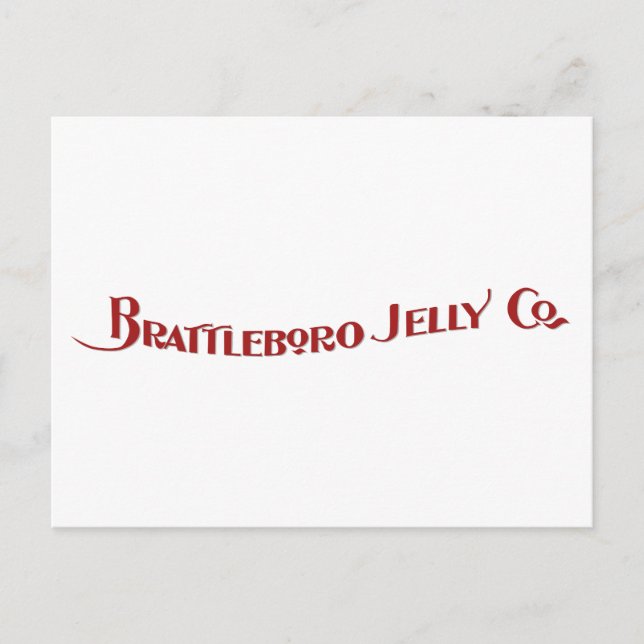 Brattleboro Jelly Company Postcard Vykort (Framsida)