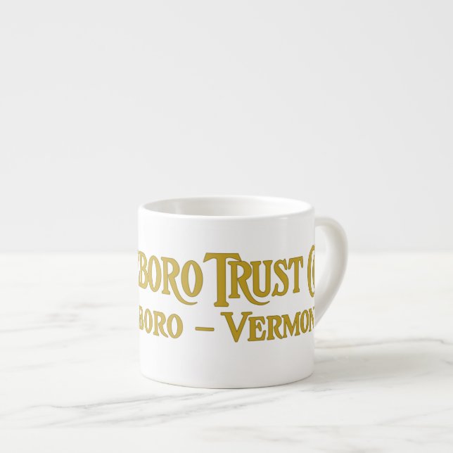 Brattleboro Trust Co., 1918 Logotyp Mugg Espressomugg (Framsida höger)