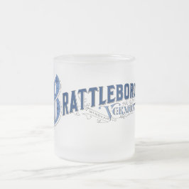 Brattleboro Vermont (1896) logotypmugg Frostad Glasmugg