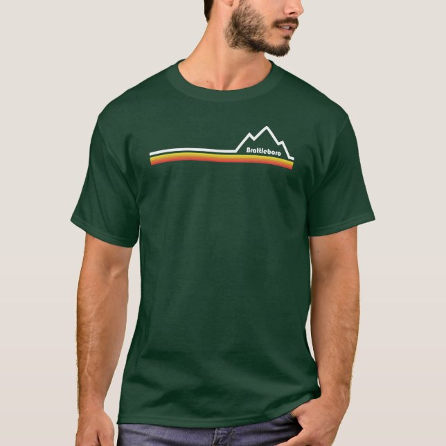 Brattleboro Vermont T Shirt (Framsida)