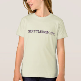 Brattleboro, VT 1886 Organic Logotyp T-Shirt