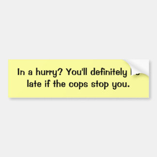 Bråttom? Snutbildekal Bildekal