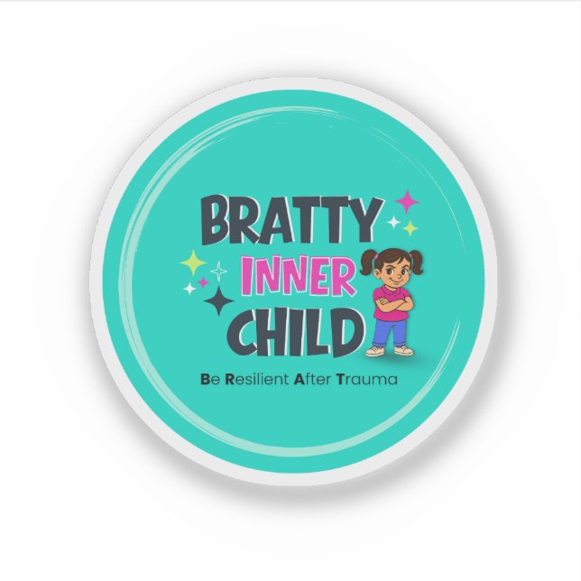 Bratty Inner Child Logo  Klistermärken (Framsida)