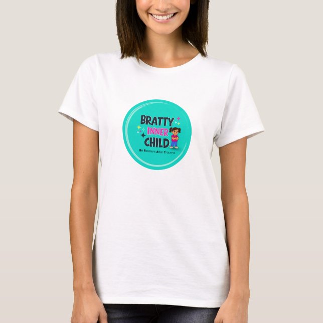 Bratty Inner Child Logo  T Shirt (Framsida)