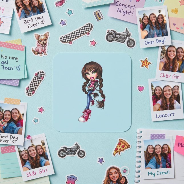 Bratz Fyrkantigt Klistermärke (Skapare uppladdad)