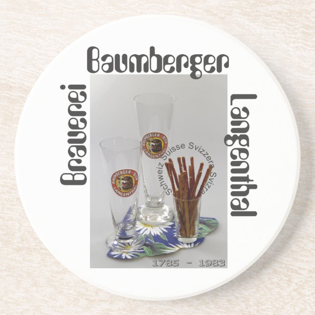 Brauerei Baumberger Langenthal Bierdeckel Underlägg (Framsidan)