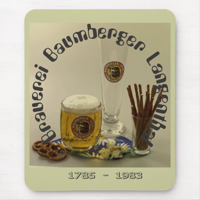 Brauerei Baumberger Langenthal Mauspad Musmatta (Framsidan)