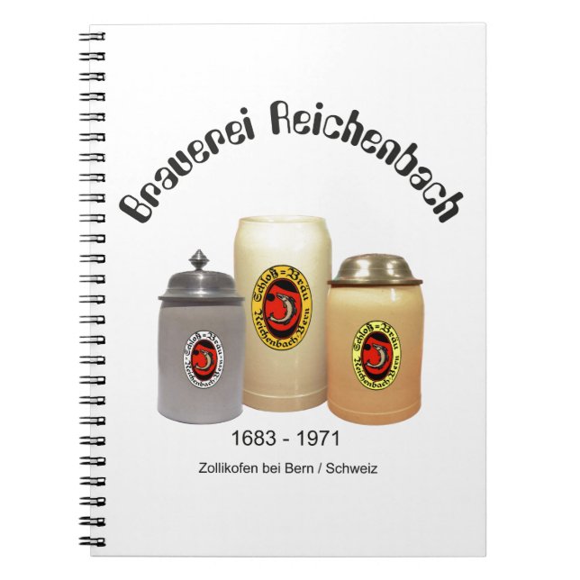 Brauerei Reichenbach Zollikofen Nootbook Anteckningsbok (Framsidan)