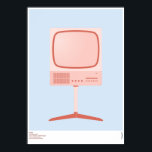 Braun FS 80 TV-uppsättning - Dieter Rams Poster<br><div class="desc">För din genomgång finns här en digital teckning i brauns FS 80 TV-uppsättning från 1964 designad av Dieter Rams.</div>