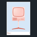 Braun FS 80 TV-uppsättning - Dieter Rams Poster<br><div class="desc">För din genomgång finns här en digital teckning i brauns FS 80 TV-uppsättning från 1964 designad av Dieter Rams.</div>