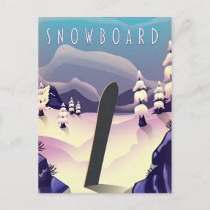 Brauneck Bavaria, Tyskland Ski poster Vykort