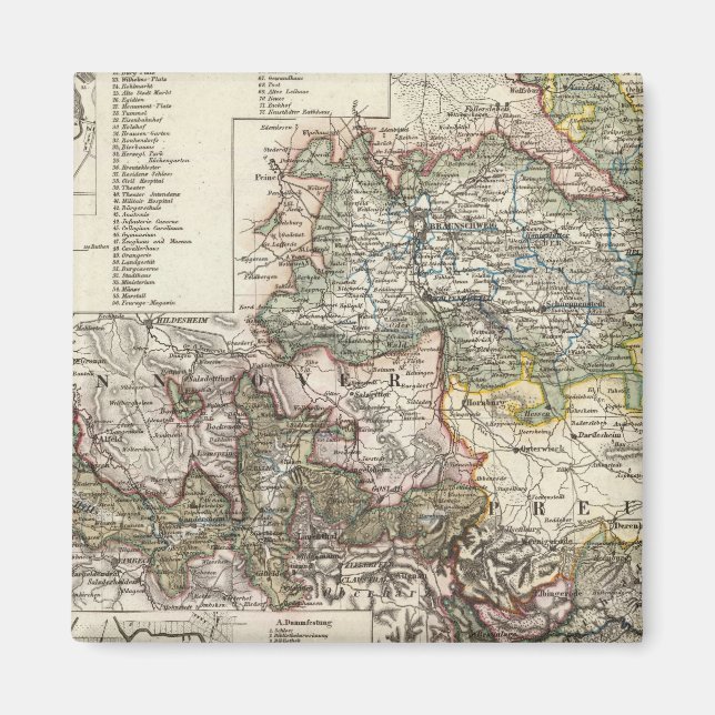 Braunschweig och Wolfenbutte Tyskland Magnet (Framsidan)