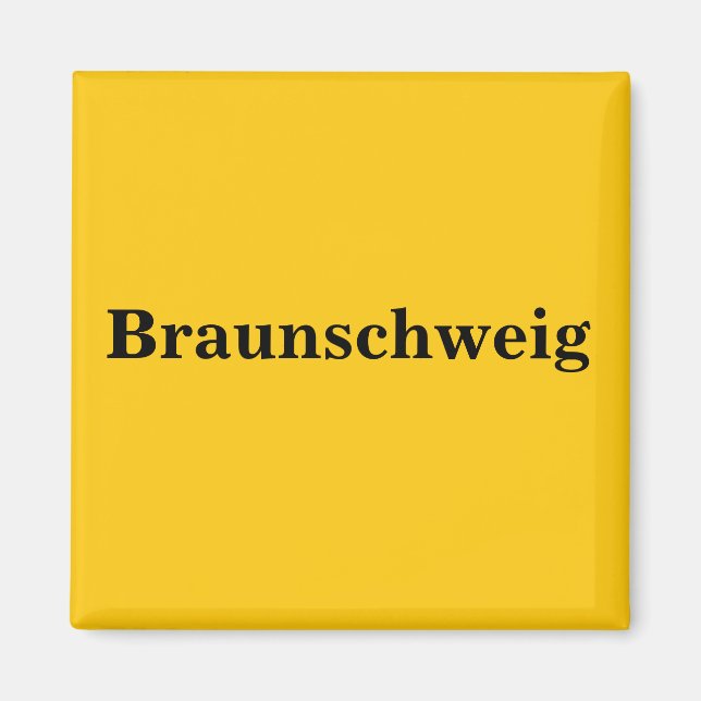 Braunschweig Sköld Guld Gleb Magnet (Framsidan)