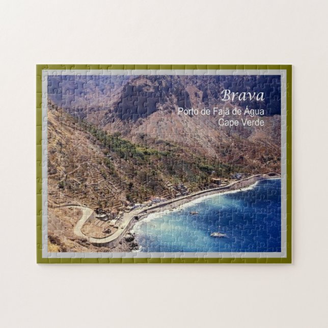 Brava - Porto de Fajã de Água - Pussel (Horisontell)