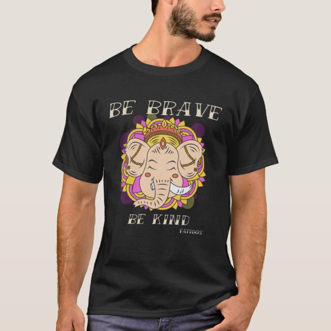 Brave Kind Tattoos Vintage Designs  2 T Shirt (Framsida)