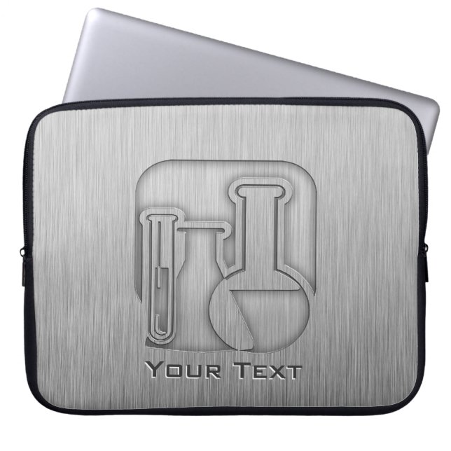 Braved Metall-look-kemi Laptop Sleeve (Framsidan)