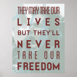 Braveeart-citattecken Poster