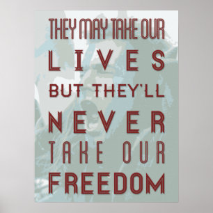 Braveeart-citattecken Poster