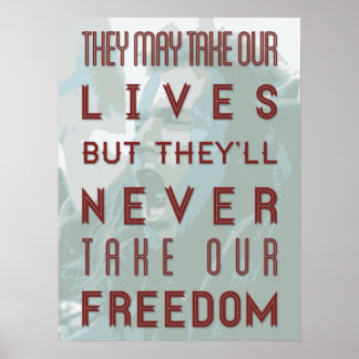 Braveeart-citattecken Poster