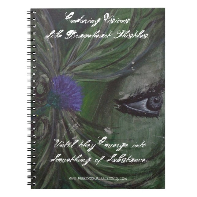 Braveheart Thistlejournal Anteckningsbok Med Spiral (Framsidan)