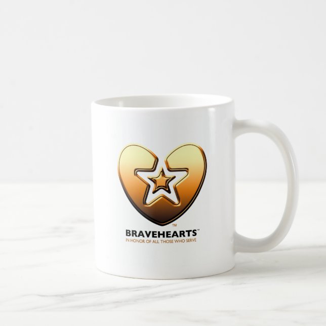 Bravehearts logotypguld kaffemugg (Höger)