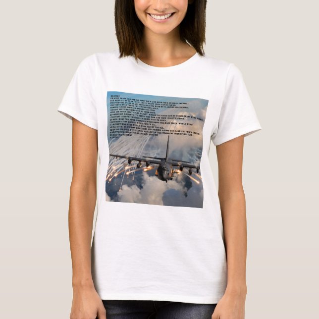 Bravery Angel-flygning T Shirt (Framsida)