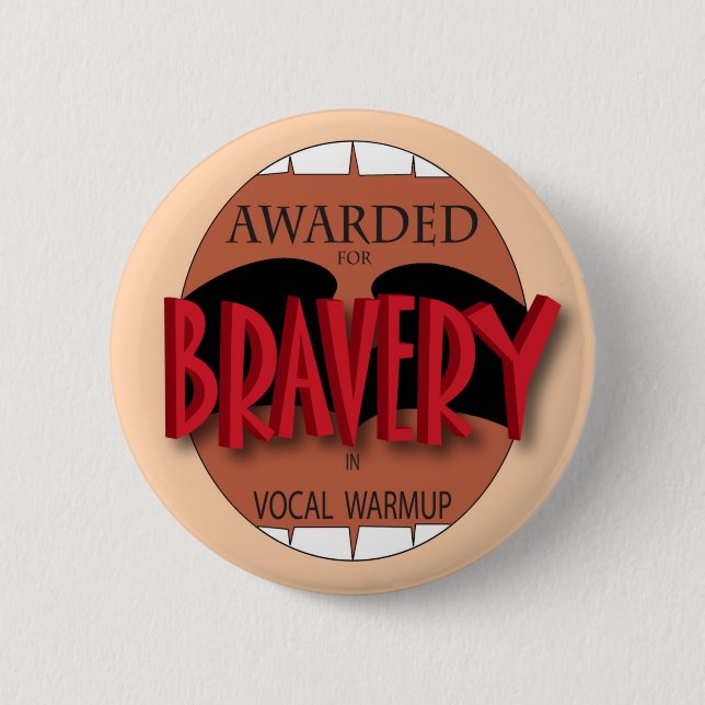 Bravery i Vocal Warmup Knapp (Framsida)