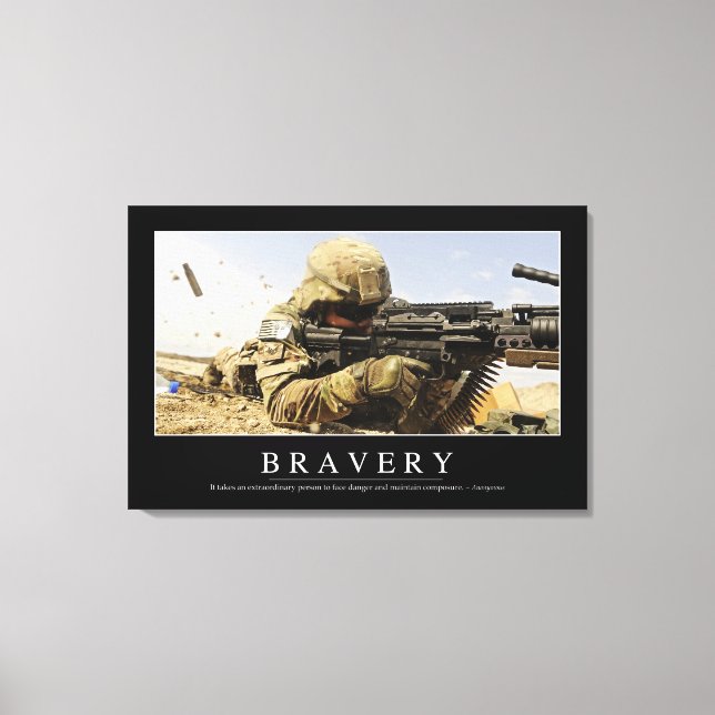 Bravery: inspirationsoffert canvastryck (Framsida)